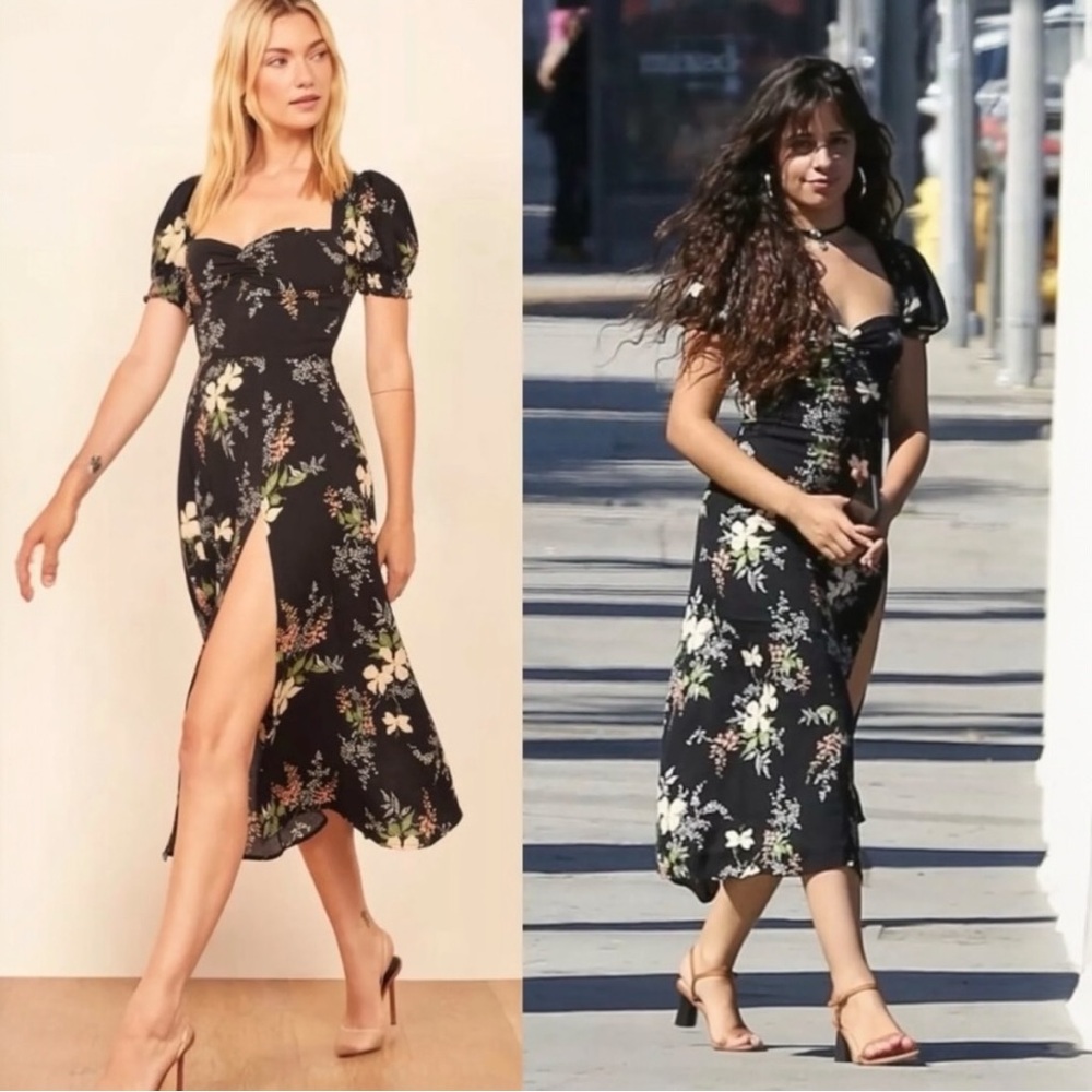 Reformation Lacey Isabella Floral Midi Dress
